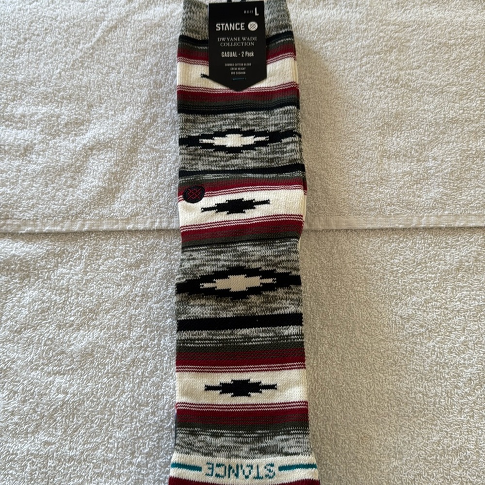 Stance Dwayne Wade Collection Men’s Socks 2 Pack. Size 6-12. Brand New.